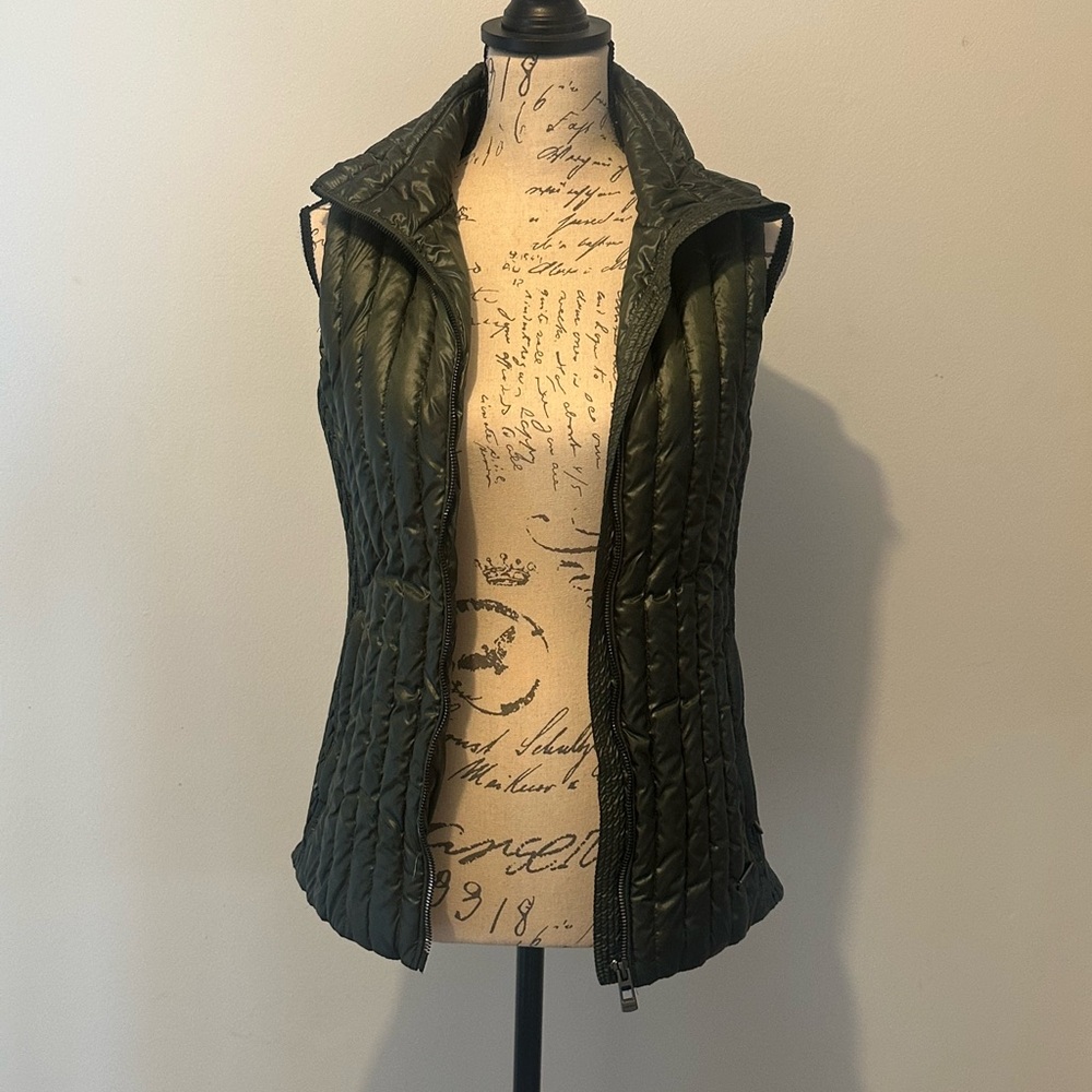Calvin Klein Dark Green Quilted Vest